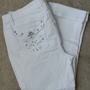 NWOT Earl Jean Capri Bling Pants